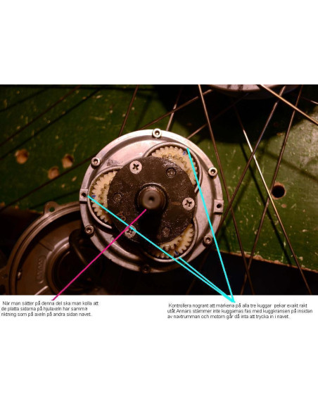 8FUN / Bafang SYXD01 nylon planetväxel - reparationssats
