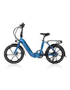 Genial liten hopfällbar elcykel - Strömstad flex - med lågt insteg.
