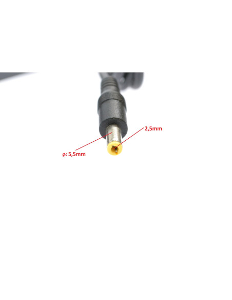 Köp 36V elcykelladdare här! DC2.5 5,5 mm plug. Output 42V / 2A. 451 SEK